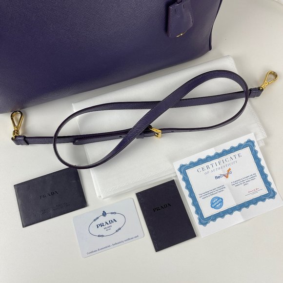 Prada Saffiano Lux Galleria Double Zip Tote - Authenticity Certified - Picture 5 of 15